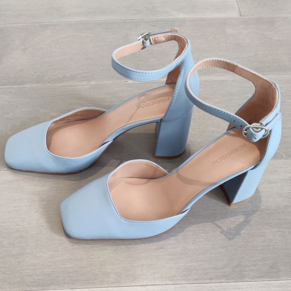 Nordstrom Leather ankle Strapped Heels - Picture 2 of 4